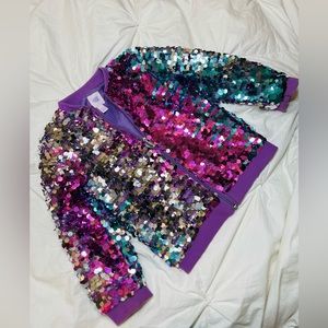 Sequin girls jacket. Size 4-5. Smoke free home